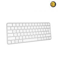 Meetion iKey K210 Wireless & Bluetooth Arabic Keyboard (78-Key) Silver White