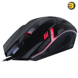 Meetion M371 Wired Gaming Mouse – 1600 DPI 3-Level Adjustable Backlight, High-Precision Optical Sensor, Durable Switches, Soft-Touch Matte Finish, Plug & Play