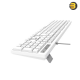 Meetion K300 White Ergonomic USB Wired Keyboard – Silent Keys, UV-Printed Durability, 1.8m Cable, Plug & Play Meetion K300 White Ergonomic USB Wired Keyboard – Silent Keys, UV-Printed Durability, 1.8m Cable, Plug & Play