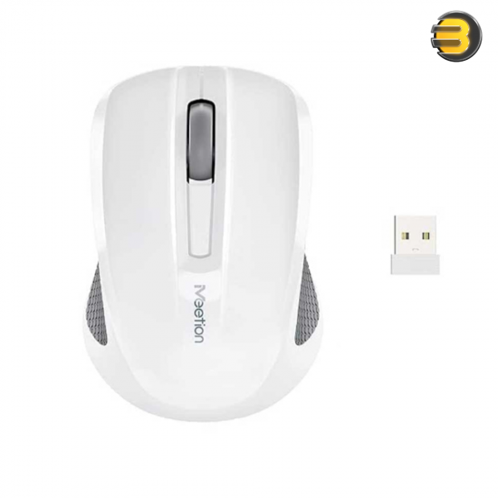 Meetion MiniGo Wireless & Bluetooth Mouse – 1200 DPI & Silent White