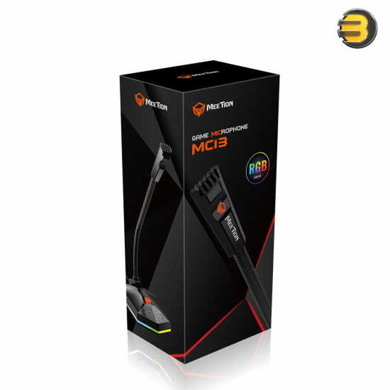 Meetion MC13 RGB Gooseneck Gaming Microphone – Multi-Angle Adjustable, Omnidirectional Core, Low-Latency Audio Meetion MC13 RGB Gooseneck Gaming Microphone – Multi-Angle Adjustable, Omnidirectional Core, Low-Latency Audio