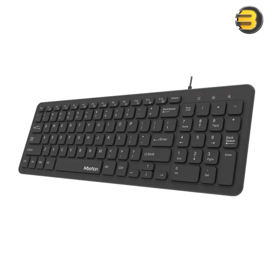 Meetion K410 Ultra Thin Wired Keyboard – 96-Key & Silent Design