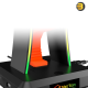 Meetion U002 RGB Gaming Headset Stand – 4 USB Ports & Mouse Bungee