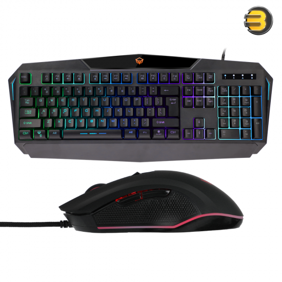 Meetion C510 Backlit Gaming Combo – 104-Key Keyboard & 2400 DPI Mouse