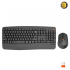 Meetion Director A Wireless & Bluetooth Ergonomic Keyboard & Mouse Combo (Black)