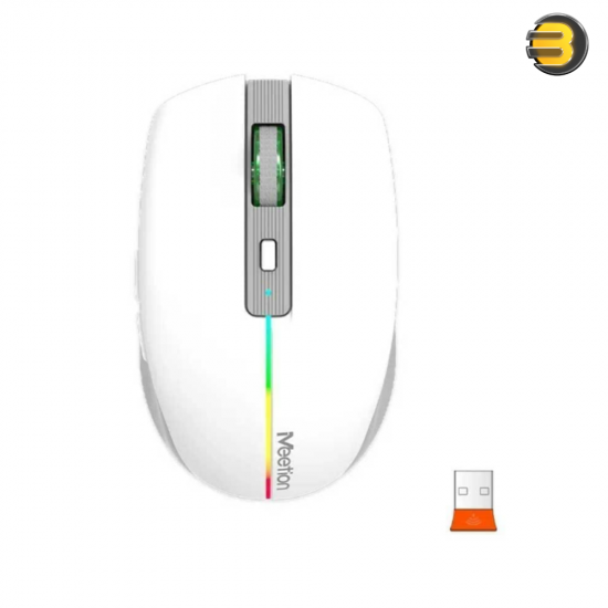 Meetion BTM002 Dual-Mode Mouse – 2.4GHz & Bluetooth 1600 DPI White