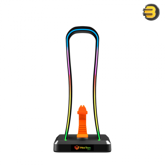 Meetion U002 RGB Gaming Headset Stand – 4 USB Ports & Mouse Bungee