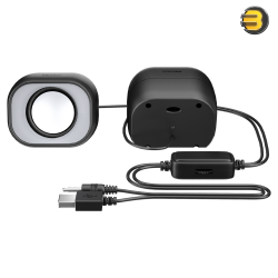Meetion SP2010 2.0 Office Desktop Speakers – HiFi Stereo Sound, Double Diaphragm Subwoofer, Enhanced Magnetic Performance
