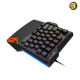 Meetion One-Hand KB015 Rainbow Backlit Gaming Keyboard – Ergonomic Design, Universal Compatibility, Customizable Lighting Meetion One-Hand KB015 Rainbow Backlit Gaming Keyboard – Ergonomic Design, Universal Compatibility, Customizable Lighting
