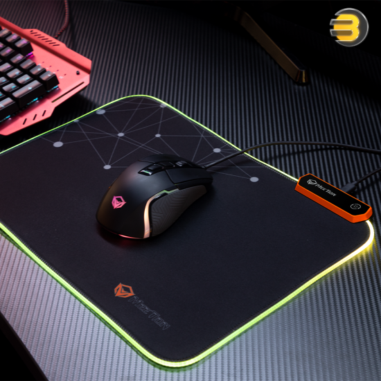 Meetion PD120 RGB Gaming Mouse Pad – Pluggable USB Cable, Non-Slip Rubber Base, Fantastic RGB Backlit Effects Meetion PD120 RGB Gaming Mouse Pad – Pluggable USB Cable, Non-Slip Rubber Base, Fantastic RGB Backlit Effects