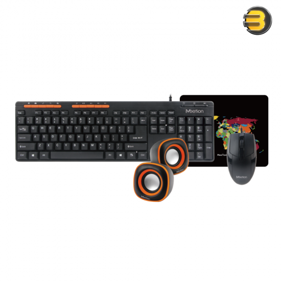 Meetion C105 Office Combo – Keyboard, Mouse, Speaker & Mouse Pad