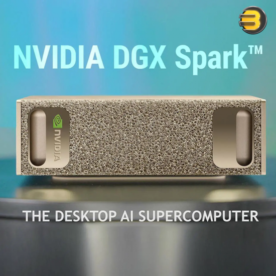 NVIDIA DGX Spark ultra-compact AI workstation with GB10 Grace Blackwell Superchip, 128GB unified memory, 4TB NVMe SSD and Wi-Fi 7 connectivity