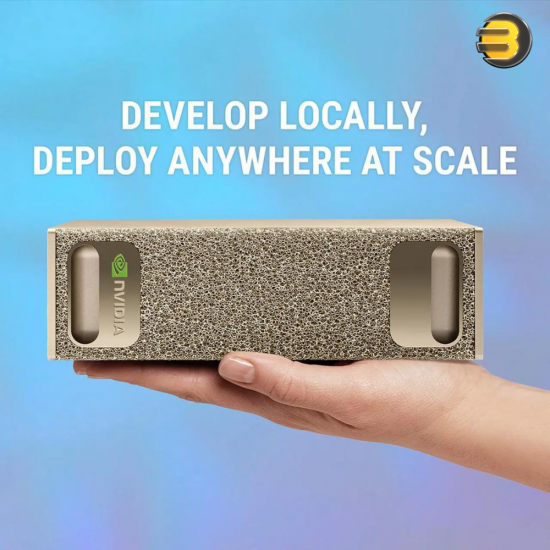 NVIDIA DGX Spark ultra-compact AI workstation with GB10 Grace Blackwell Superchip, 128GB unified memory, 4TB NVMe SSD and Wi-Fi 7 connectivity