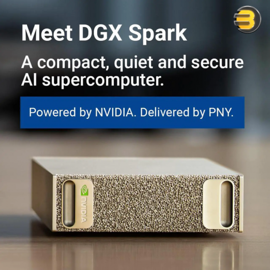 NVIDIA DGX Spark ultra-compact AI workstation with GB10 Grace Blackwell Superchip, 128GB unified memory, 4TB NVMe SSD and Wi-Fi 7 connectivity