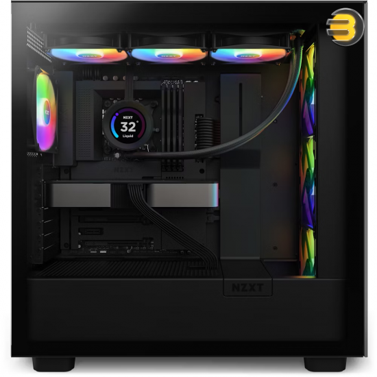 NZXT Kraken Elite RGB 360mm - RL-KR36E-B1– RGB AIO CPU Liquid Cooler – Customizable LCD Display - 3 x F120RGB Core Fans Radiator Fans White LGA 1700 / AM5 Compatible