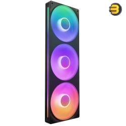 NZXT F360 RGB Core 360mm Single-Frame RGB Fan Unit Matte Black – PWM, FDB & 5V ARGB