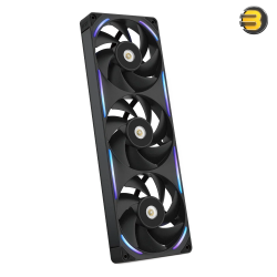 NZXT F360X 360mm Performance RGB Single-Frame Fan Black – 3100 RPM PWM & 7.53 mmH₂O