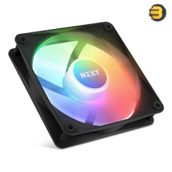 NZXT F120 RGB Core 120mm Case Fan Black – Hub-Mounted Addressable RGB, PWM & FDB