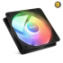 NZXT F120 RGB Core 120mm Case Fan Black – Hub-Mounted Addressable RGB, PWM & FDB