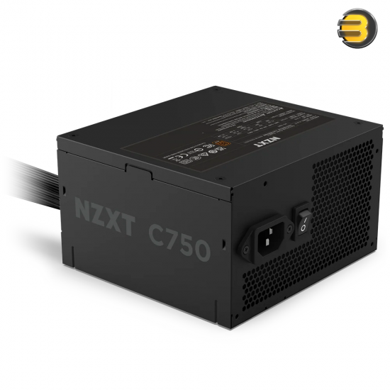 NZXT C750 Bronze ATX 3.1 750W 80 PLUS Bronze Power Supply NZXT C750 Bronze ATX 3.1 750W non-modular power supply with native PCIe Gen 5.1 12V-2x6 connector, 120mm FDB PWM fan, and flat black ribbon cables
