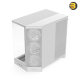 NZXT H9 Flow RGB White Large Dual-Chamber Mid-Tower PC Case NZXT H9 Flow RGB White large dual-chamber mid-tower PC case with dark tinted tempered glass, F420 RGB Core front fan, and back-connect ATX motherboard support