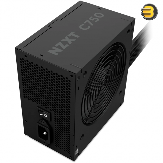 NZXT C750 Bronze ATX 3.1 750W 80 PLUS Bronze Power Supply NZXT C750 Bronze ATX 3.1 750W non-modular power supply with native PCIe Gen 5.1 12V-2x6 connector, 120mm FDB PWM fan, and flat black ribbon cables