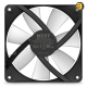 NZXT F120 RGB Core 120mm black case fan with hub-mounted addressable RGB LEDs, fluid dynamic bearing, and 4-pin PWM control for optimal airflow