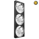 NZXT F420 RGB Core 420mm single-frame RGB case fan unit in matte black with hub-mounted addressable LEDs, fluid dynamic bearing, and single-cable PWM setup