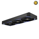 NZXT F360X 360mm performance RGB single-frame fan in matte black with brushed aluminum accents, 30mm thick profile, and LCP blades for high static pressure