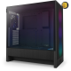 NZXT H5 Flow RGB Black compact mid-tower PC case with ultra-clear tempered glass, included F360 RGB Core front fan, and high-performance mesh filters