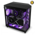 NZXT H6 Flow RGB Black Compact Dual-Chamber Mid-Tower PC Case – Tempered Glass & 3x F120 RGB Fans