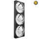 NZXT F360 RGB Core 360mm Single-Frame RGB PWM Fan Unit NZXT F360 RGB Core 360mm single-frame RGB case fan unit in matte black with hub-mounted addressable LEDs, fluid dynamic bearing, and single-cable PWM setup
