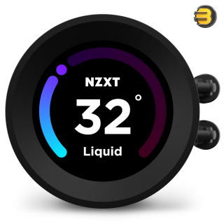NZXT Kraken Elite RGB 360mm - RL-KR36E-B1– RGB AIO CPU Liquid Cooler – Customizable LCD Display - 3 x F120RGB Core Fans Radiator Fans White LGA 1700 / AM5 Compatible