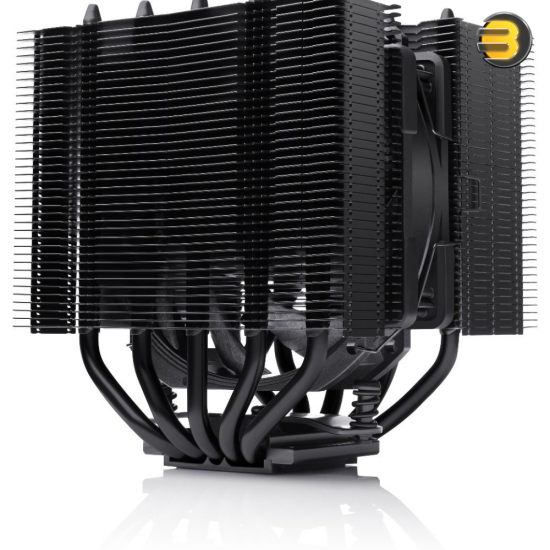 Noctua NH-D12L chromax.black CPU Cooler — Dual-Tower, 145mm Height, 5 Heatpipes, NF-A12x25r 120mm PWM Fan, 22.6 dB(A), 100% RAM Compatibility, Intel LGA1851/1700/1200 & AMD AM5/AM4, Black Noctua NH-D12L chromax.black CPU Cooler — Dual-Tower, 145mm Height, 5 Heatpipes, NF-A12x25r 120mm PWM Fan, 22.6 dB(A), 100% RAM Compatibility, Intel LGA1851/1700/1200 & AMD AM5/AM4, Black