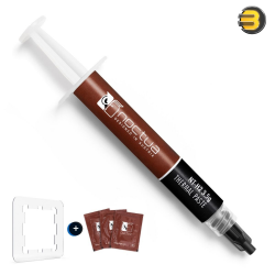 Noctua NT-H2 3.5g AM5 Edition Premium Hybrid Thermal Compound with NA-TPG1 Thermal Paste Guard for AMD AM5 CPUs — Includes 3 Cleaning Wipes, Enhanced Thermal Performance, Easy Application and Removal, Non-Conductive, Long-Term Stability
