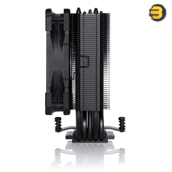 Noctua NH-U12S chromax.black 120mm Slim-Tower CPU Cooler with Black Coated Heatsink — NF-F12 PWM chromax.black Fan, SecuFirm2 Multi-Socket Mounting (Intel LGA1700/1200/115x, AMD AM4/AM5), NT-H1 Thermal Compound, Low-Noise Adapter, 158mm Height Noctua NH-U12S chromax.black 120mm Slim-Tower CPU Cooler with Black Coated Heatsink — NF-F12 PWM chromax.black Fan, SecuFirm2 Multi-Socket Mounting (Intel LGA1700/1200/115x, AMD AM4/AM5), NT-H1 Thermal Compound, Low-Noise Adapter, 158mm Height