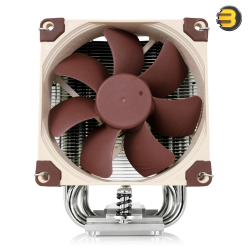 Noctua NH-U9S 92mm Single-Tower CPU Cooler with 5 Heatpipes — NF-A9 PWM Fan, SecuFirm2 Mounting for Intel & AMD, NT-H1 Thermal Compound, 125mm Height, Quiet Operation