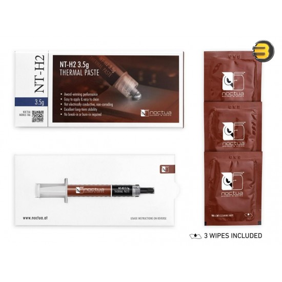Noctua NT-H2 3.5g Thermal Computer Paste incl. 3 Cleaning Wipes