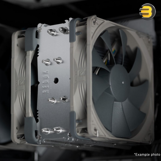 Noctua NA-FK1 redux Second Fan Upgrade Kit for NH-U12S redux CPU Cooler — Includes Second NF-P12 redux-1700 PWM 120mm Fan, Anti-Vibration Pads, Fan Mounting Clips, 4-Pin PWM Y-Cable, Two Low-Noise Adaptors, Enhances Cooling Performance and Reduces Noise