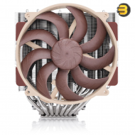 Noctua NH-D15 G2 Dual-Tower CPU Air Cooler with 8 Nickel-Plated Copper Heatpipes —  2× NF-A14x25r G2 PWM 140mm Fans, SecuFirm2+ Multi-Socket Mounting System (AM5, LGA1700, LGA1851, etc.), NT-H2 Thermal Compound, 168mm Height