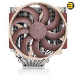 Noctua NH-D15 G2 Dual-Tower CPU Air Cooler with 8 Nickel-Plated Copper Heatpipes —  2× NF-A14x25r G2 PWM 140mm Fans, SecuFirm2+ Multi-Socket Mounting System (AM5, LGA1700, LGA1851, etc.), NT-H2 Thermal Compound, 168mm Height