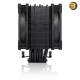 Noctua NH-U12A chromax.black 120mm Single-Tower CPU Cooler with 7 Heatpipes — Dual NF-A12x25 PWM Fans, Black Coated Heatsink, SecuFirm2 Mounting for Intel LGA1700/1200/115x & AMD AM4/AM5, NT-H1 Thermal Compound, 158mm Height