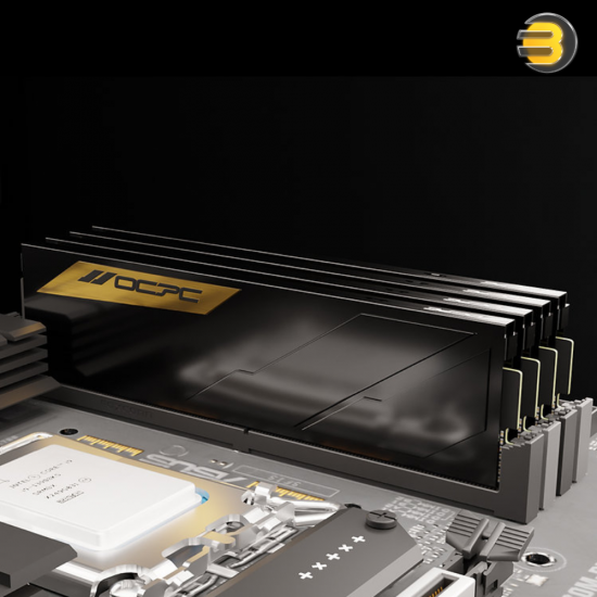 OCPC Volare DDR5 6000MHz 16GB CL36 Desktop Memory OCPC Volare DDR5 6000MHz 16GB desktop RAM with heatsink black design