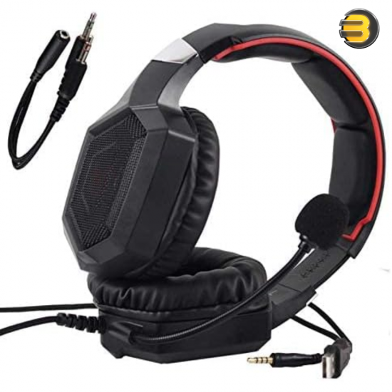 ONIKUMA K8 Wired Stereo Gaming Headset, 50mm Drivers — Omnidirectional Noise-Cancelling Mic, USB + 3.5mm Connectivity, Soft Over-Ear Cushions, LED Lighting, Compatible with PC, PS4, Xbox, Laptop, Mac, Comfortable & Durable Design