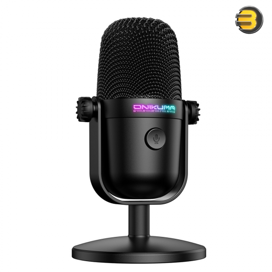 ONIKUMA M830 USB Desktop Colorful RGB Condenser Microphone — 14mm Capsule, Cardioid Polar Pattern, Noise Reduction, Plug and Play, One-Key Mute, Adjustable Angle, Compatible with PC, Mac, Linux, Streaming, Recording, Gaming, RGB Lighting Effects ONIKUMA M830 USB Desktop Colorful RGB Condenser Microphone — 14mm Capsule, Cardioid Polar Pattern, Noise Reduction, Plug and Play, One-Key Mute, Adjustable Angle, Compatible with PC, Mac, Linux, Streaming, Recording, Gaming, RGB Lighting Effects