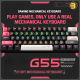 ONIKUMA G55 Mechanical Gaming Keyboard, 61 Keys — Compact 60% Layout, RGB Wired LED Backlit, ABS Injection Keycaps, 17 Lighting Effects, 5 Game Modes, Type-C Cable, Ergonomic Adjustable Stand, 20 Million Keystroke Life, Plug-and-Play, Compatible with PC/L