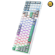 ONIKUMA G38 Three Color Wired Mechanical Keyboard — 98 Keys, RGB Backlight, Blue/Brown Switch, Compact 80% Layout, Anti-Ghosting, Ergonomic Design, 20 Lighting Effects, USB+Type-C, Compatible Windows/Mac/Android/iOS, Plug-and-Play, Black/Blue/White