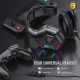 Onikuma K10 7.1 Surround Sound RGB Wired Gaming Headset — 50mm Drivers, Noise-Cancelling Omnidirectional Mic, Soft Over-Ear Cushions, Durable 2.2m Nylon Braided Cable, Multi-Platform Compatible with PC, PS4, Xbox, Xbox One