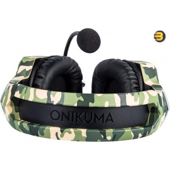 ONIKUMA K8 Wired Stereo Gaming Headphones With Mic LED Lights