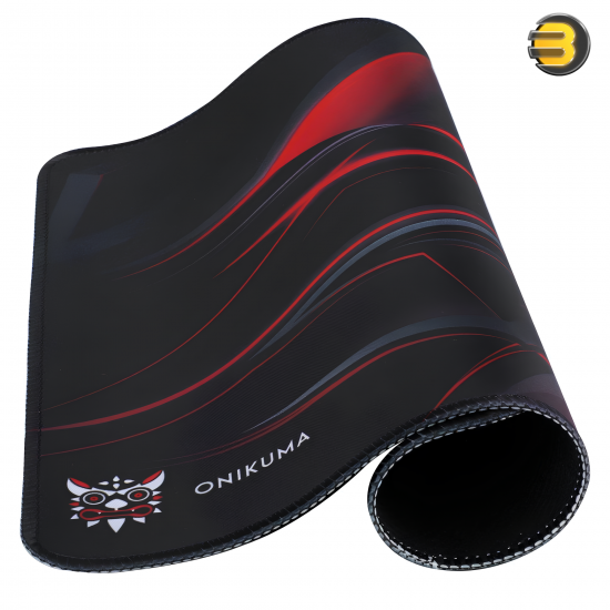 Onikuma MP002 Gaming Mouse Pad 350x300x2mm — Black/Red, Non-Slip Rubber Base, Smooth and Durable Surface for Precise Mouse Control, Comfortable for Long Gaming Sessions, Optimized for Speed and Accuracy Onikuma MP002 Gaming Mouse Pad 350x300x2mm — Black/Red, Non-Slip Rubber Base, Smooth and Durable Surface for Precise Mouse Control, Comfortable for Long Gaming Sessions, Optimized for Speed and Accuracy